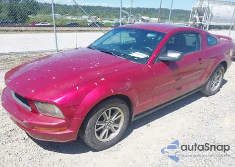 2005 Ford Mustang V6 Deluxe/V6 Premium из США, поврежденный, VIN 1ZVFT80NX55225500